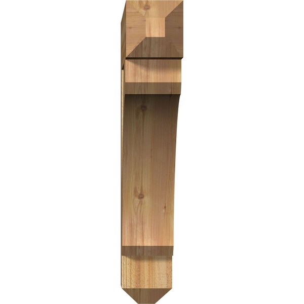 Legacy Craftsman Rough Sawn Bracket, Western Red Cedar, 6W X 34D X 34H